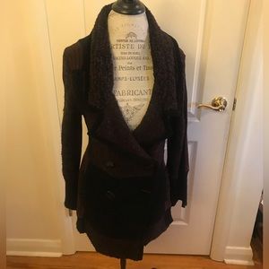 Nita Ideas unique & stylish long knit jacket/ cardigan , size M/L